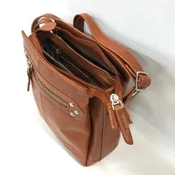 Shoulder Bag Classic women L.F, Small Cognac